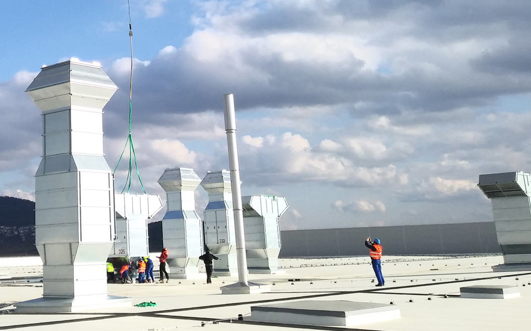 montiranje in sestavljanje prezracevalnih sistemov